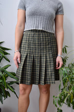Aughts Plaid Wool Skirt