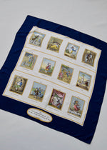 Silk Burberry 'The Burberry Diary' Months Illustrated Scarf
