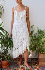 Eyelet Rayon Ruffle Summer Dress