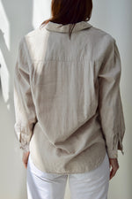 Bran Linen Button Up