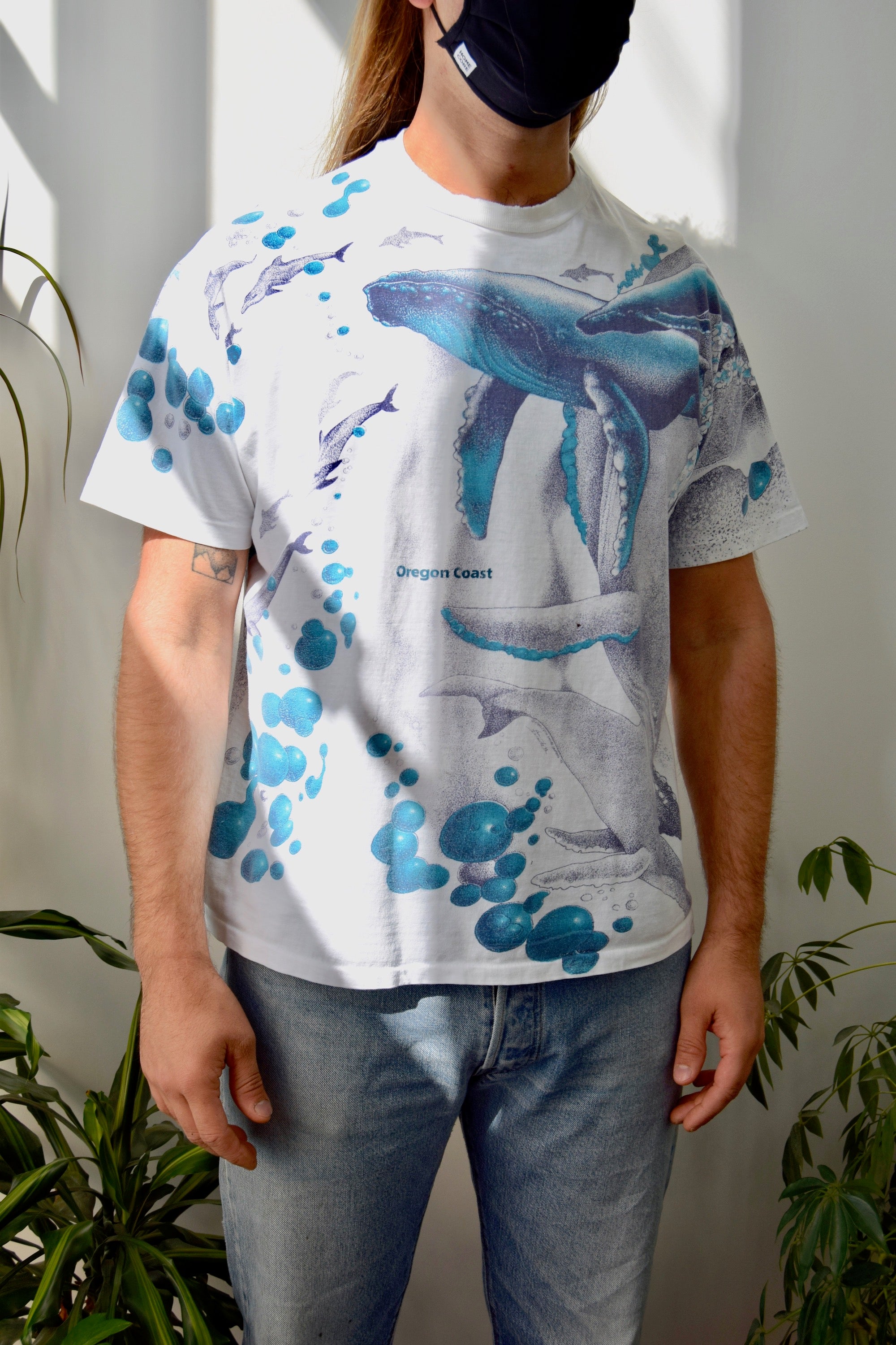 All Over Print Whale Tee