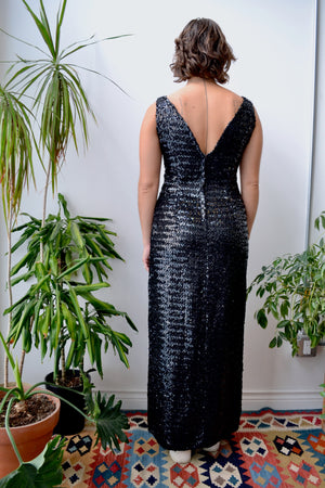 Sixties Sequin Evening Gown