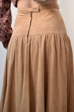 Tan Suede Dream Skirt