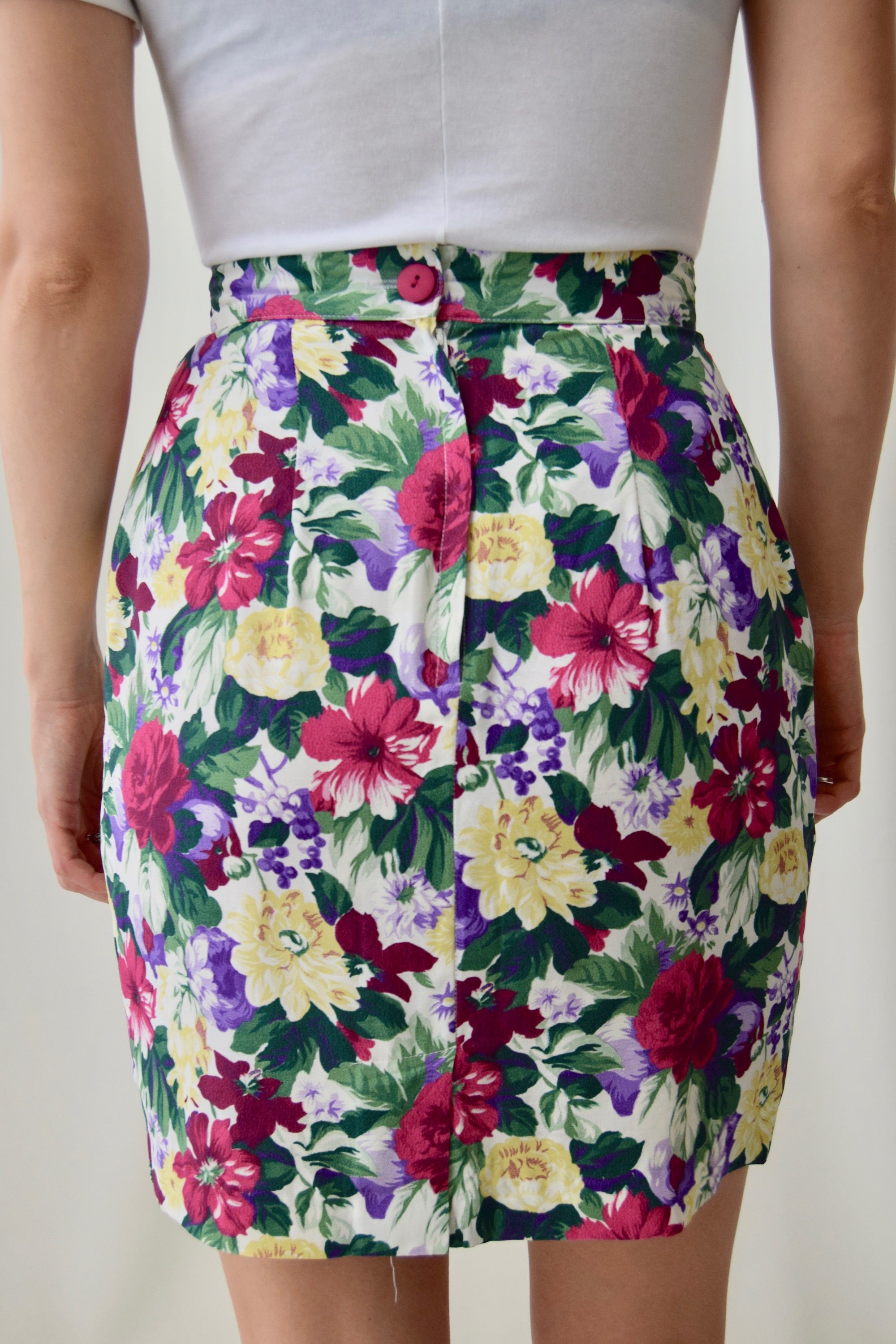 90's Floral Wallpaper Skirt