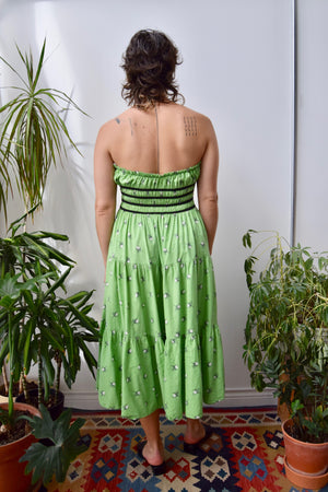 Lime Calico Tube Dress