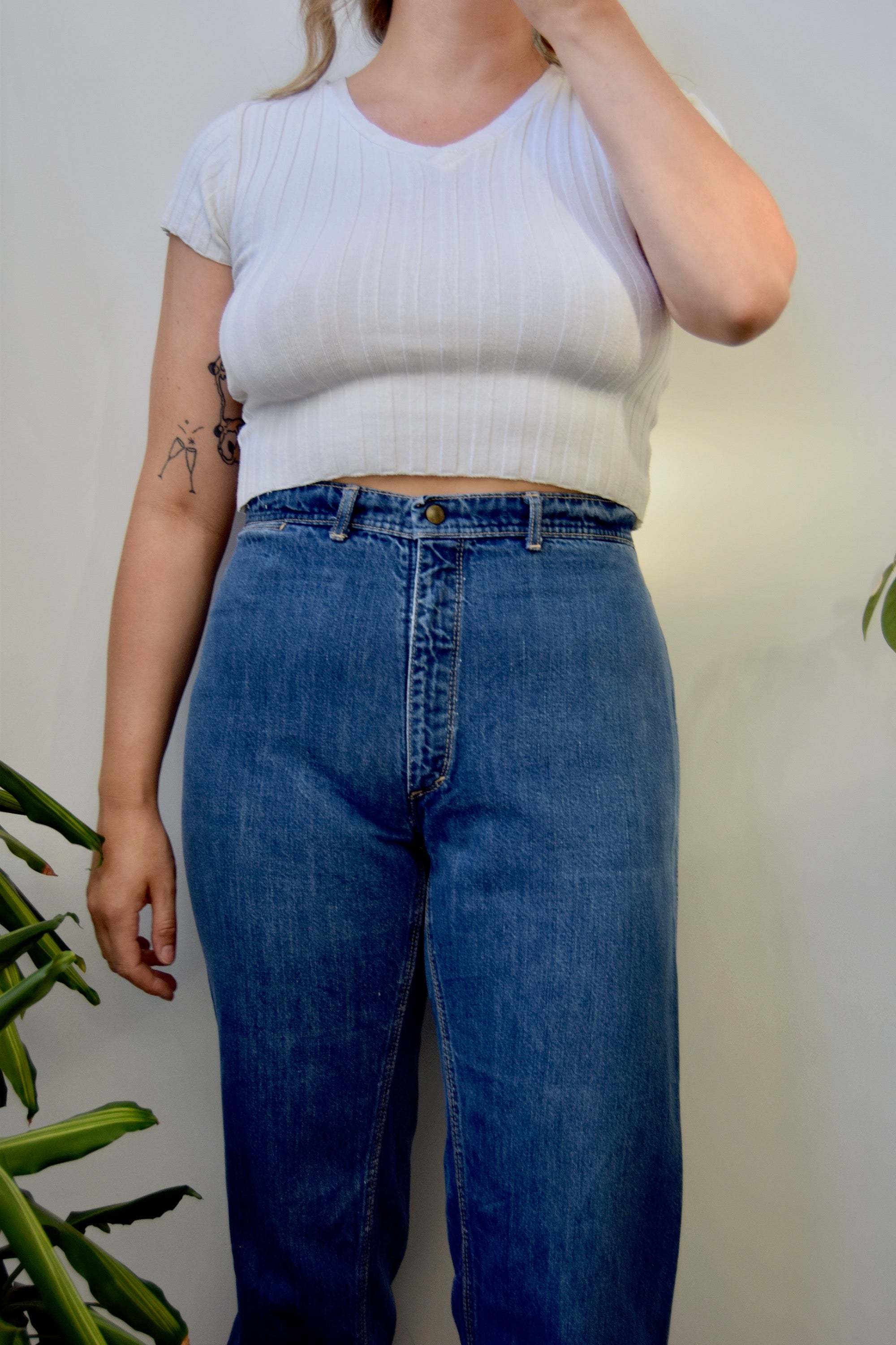 Straight Leg Late 70s Jeans