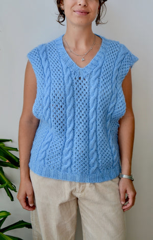 Cable Knit Sweater Vest