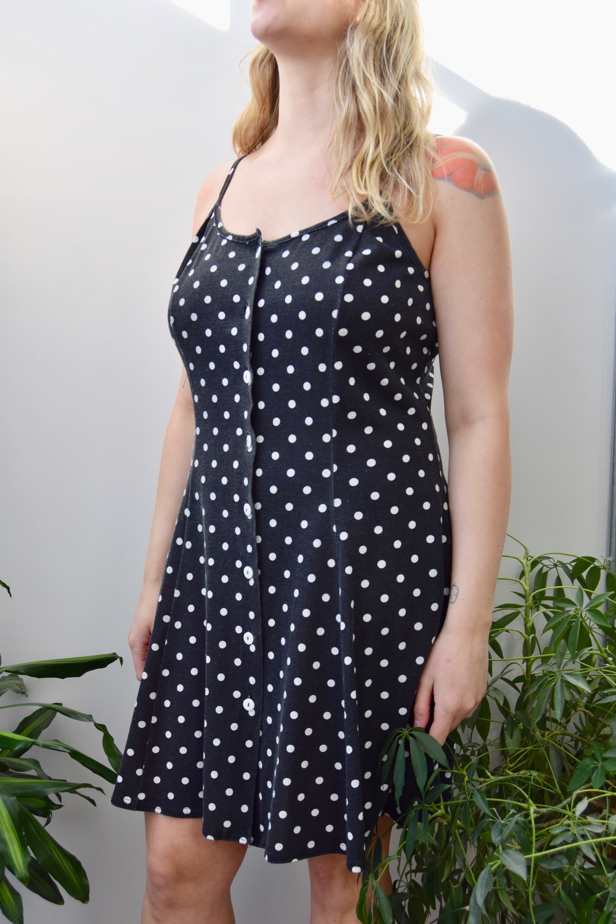 Nineties Polka Dot Mini Dress