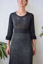 Black Diamond Knit Dress