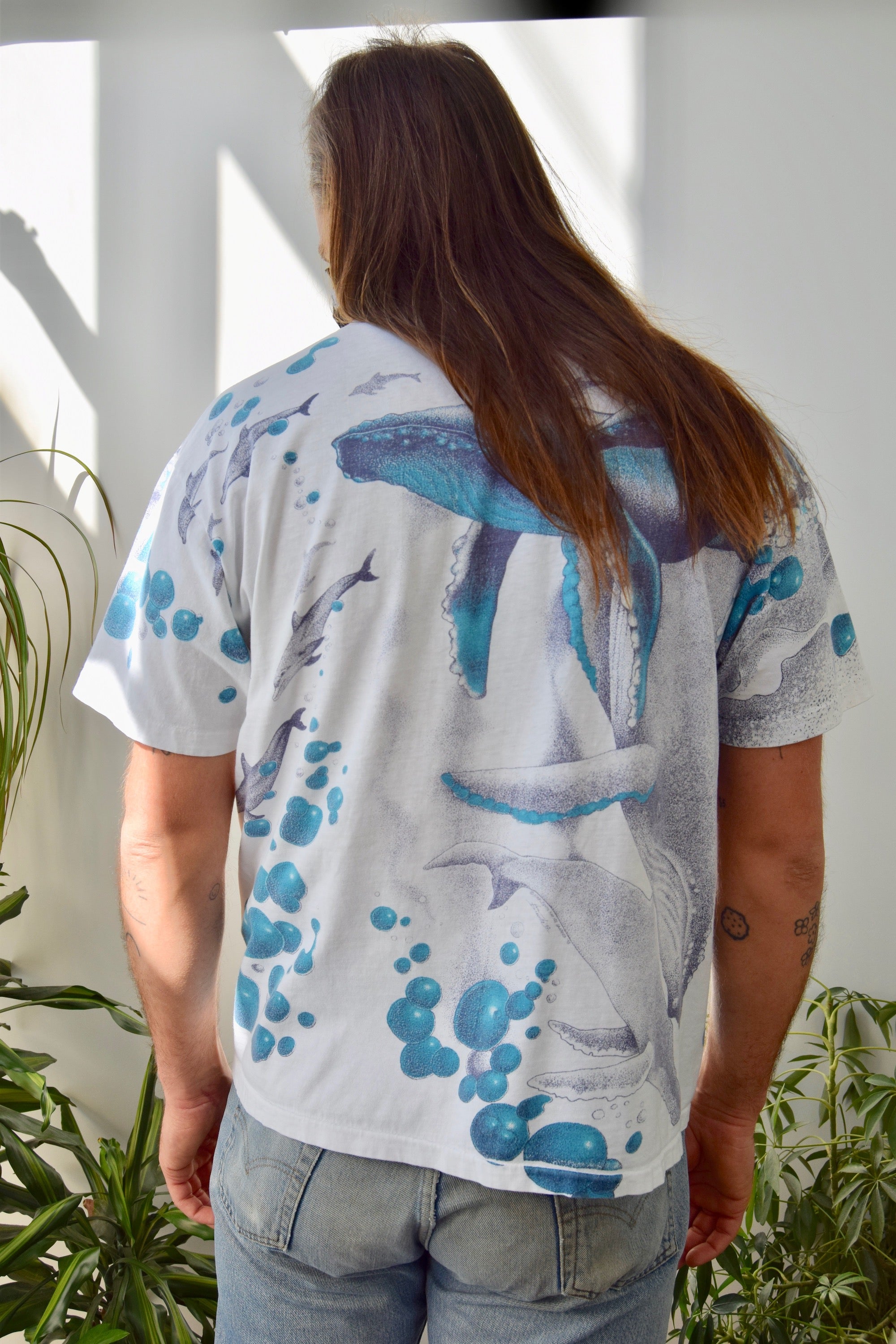 All Over Print Whale Tee