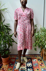 Vintage Depression Era Floral Dress