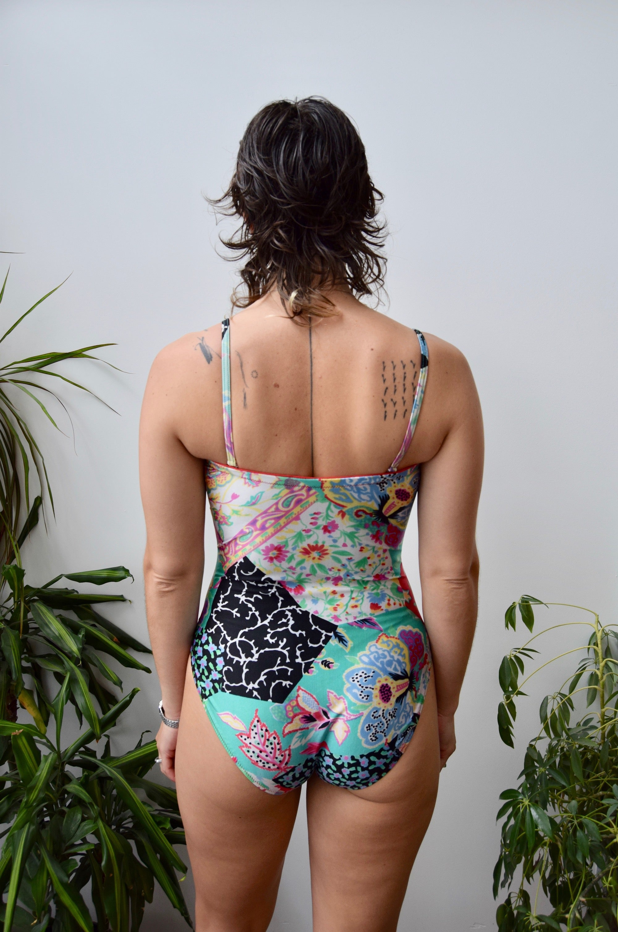 Patchwork Garden Bathing Suit