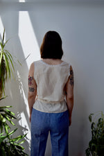 Peach Calico Corset Top