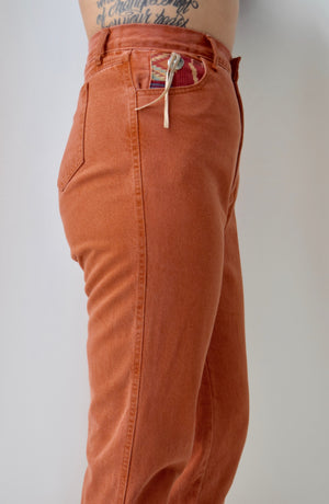 Terra Cotta Western Jeans