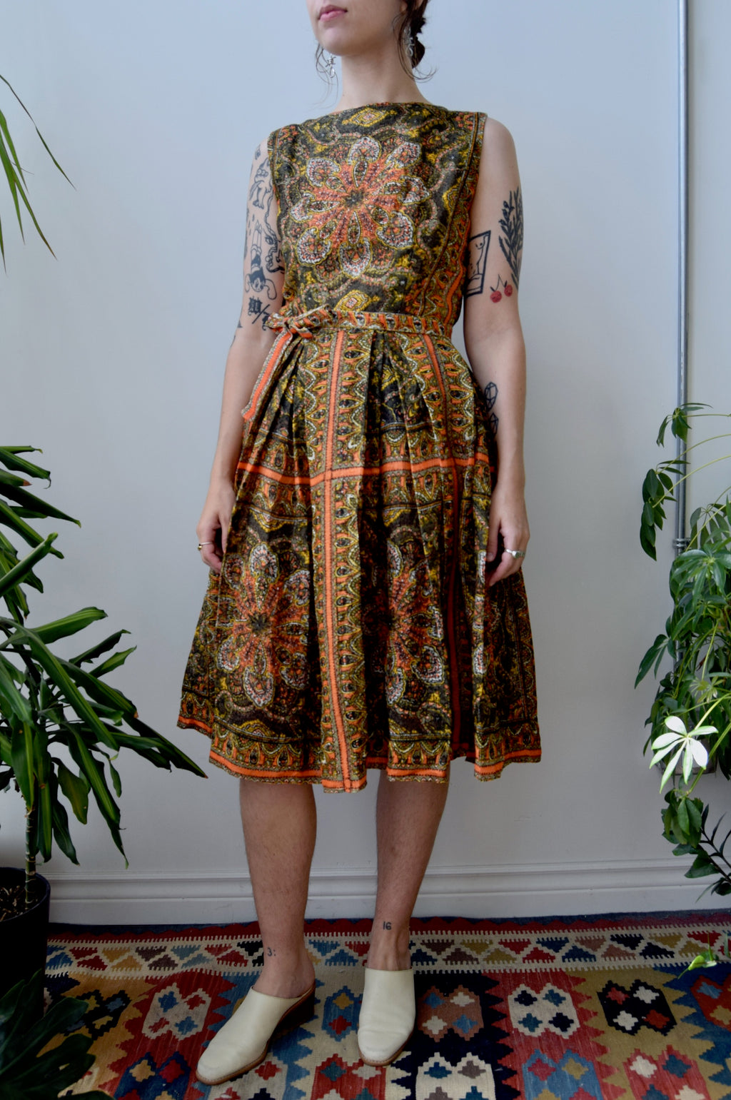 L'Aiglon Baroque Linen Dress
