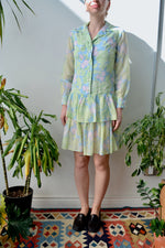 Pastel Floral Drop Waist Dress