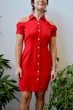 Nineties Cold Shoulder Dress