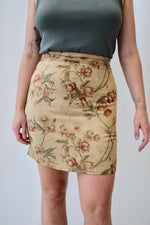 Antiquey Linen Pencil Skirt