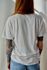 Vintage Plain White Threadbare T-Shirt