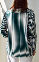 Striped Silk Button Up