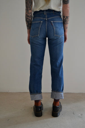 Early 1960's Levis Big E Hidden Rivet Selvedge Jeans