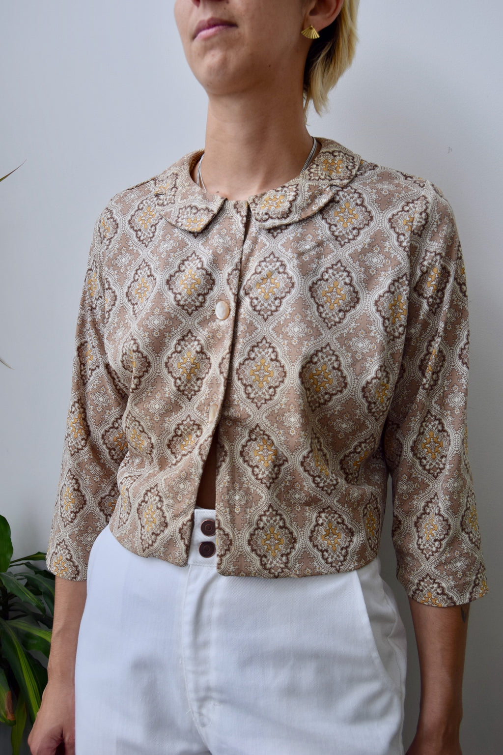 Sixties Nylon Baroque Blouse