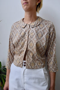 Sixties Nylon Baroque Blouse