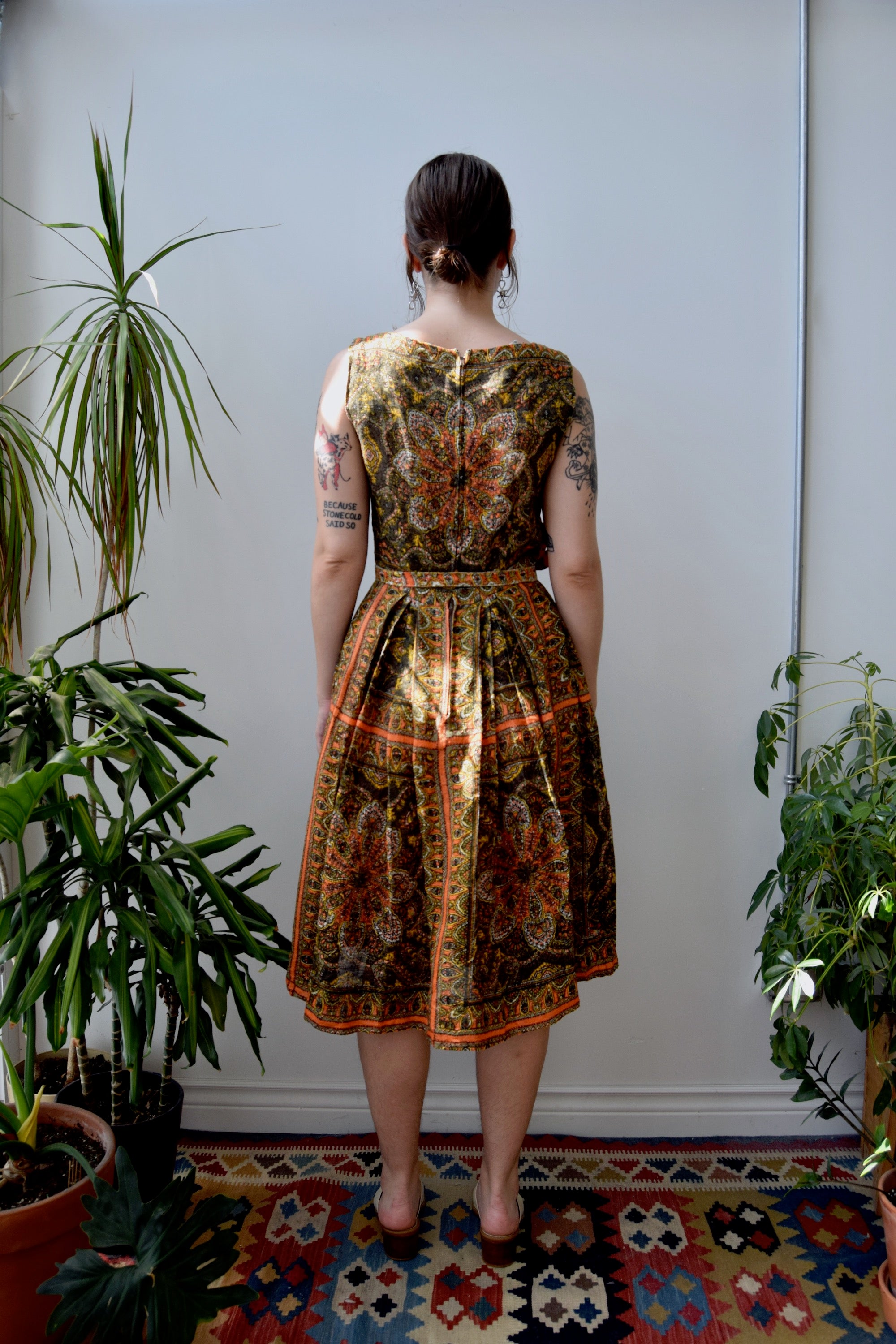 L'Aiglon Baroque Linen Dress