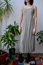 Nineties Plaid Maxi Dress