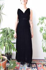 Forties Velvet Gown