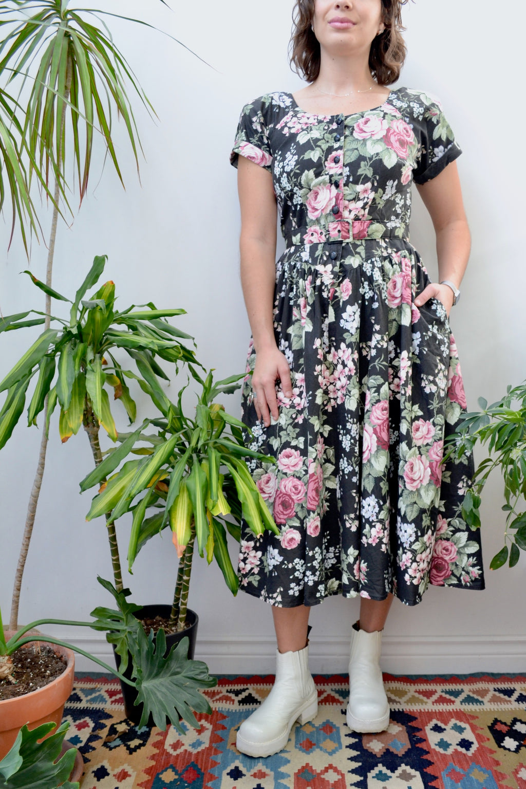 Early Nineties Cotton Floral Dress