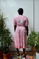 Vintage Depression Era Floral Dress