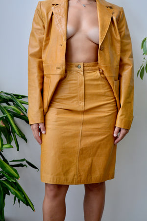 Tawny Leather Suit