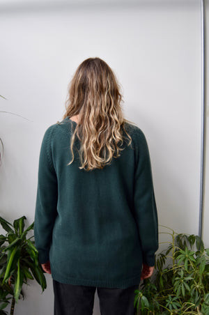Forest Green Cotton Sweater