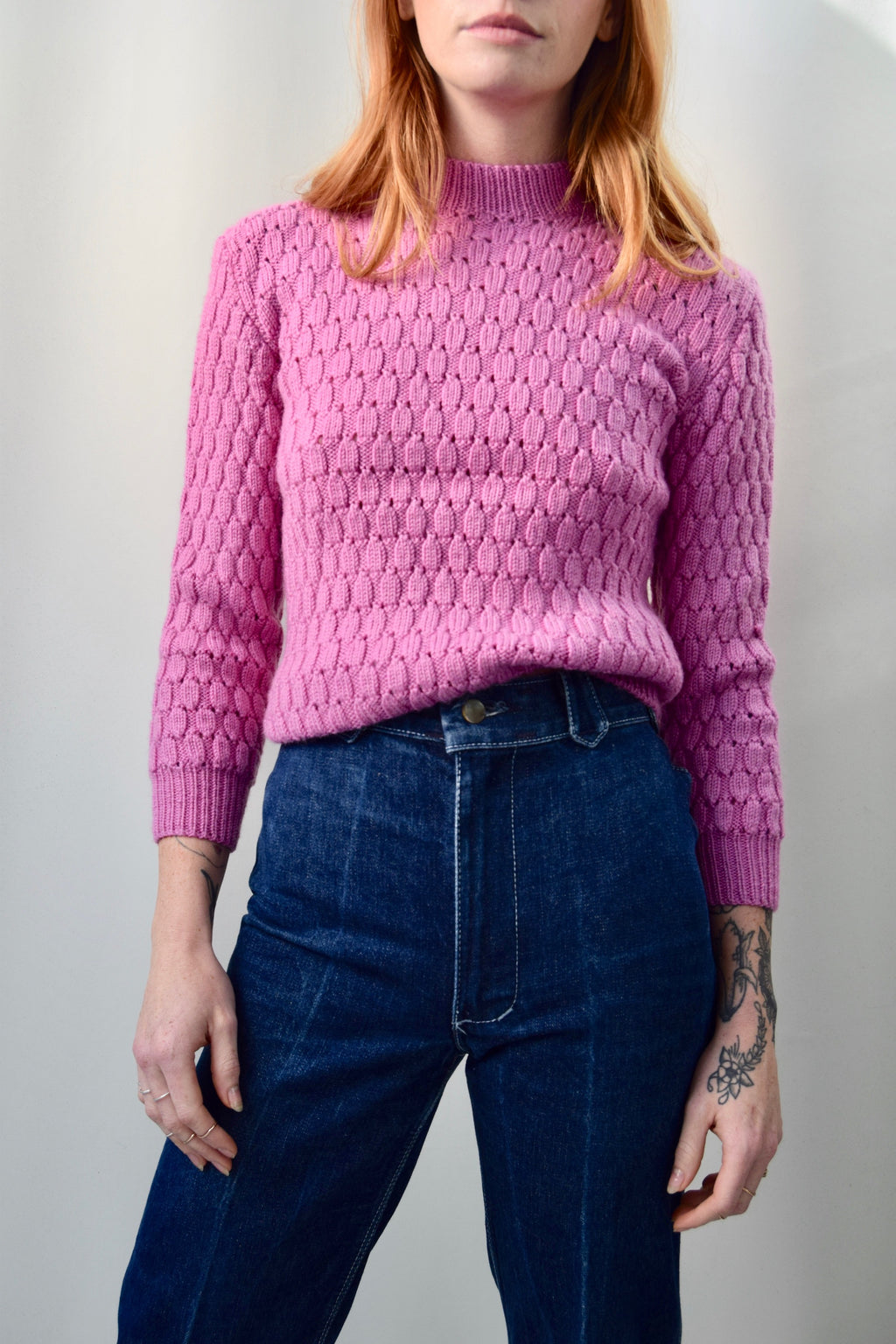 Vintage Bubblegum Wool Sweater