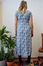 Blue Tones Floral Dress