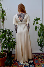 Champagne Satin Thirties Gown