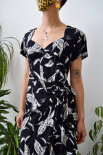 Black and White Palm Tree Dress