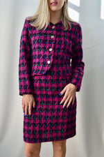 Magenta Tweed Suit