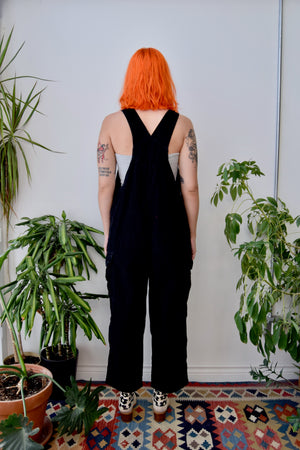 Herringbone Corduroy Cargo Overalls