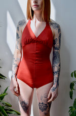 Seventies Rust Swimsuit