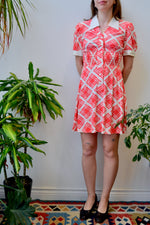 Seventies Argyle Mini Dress
