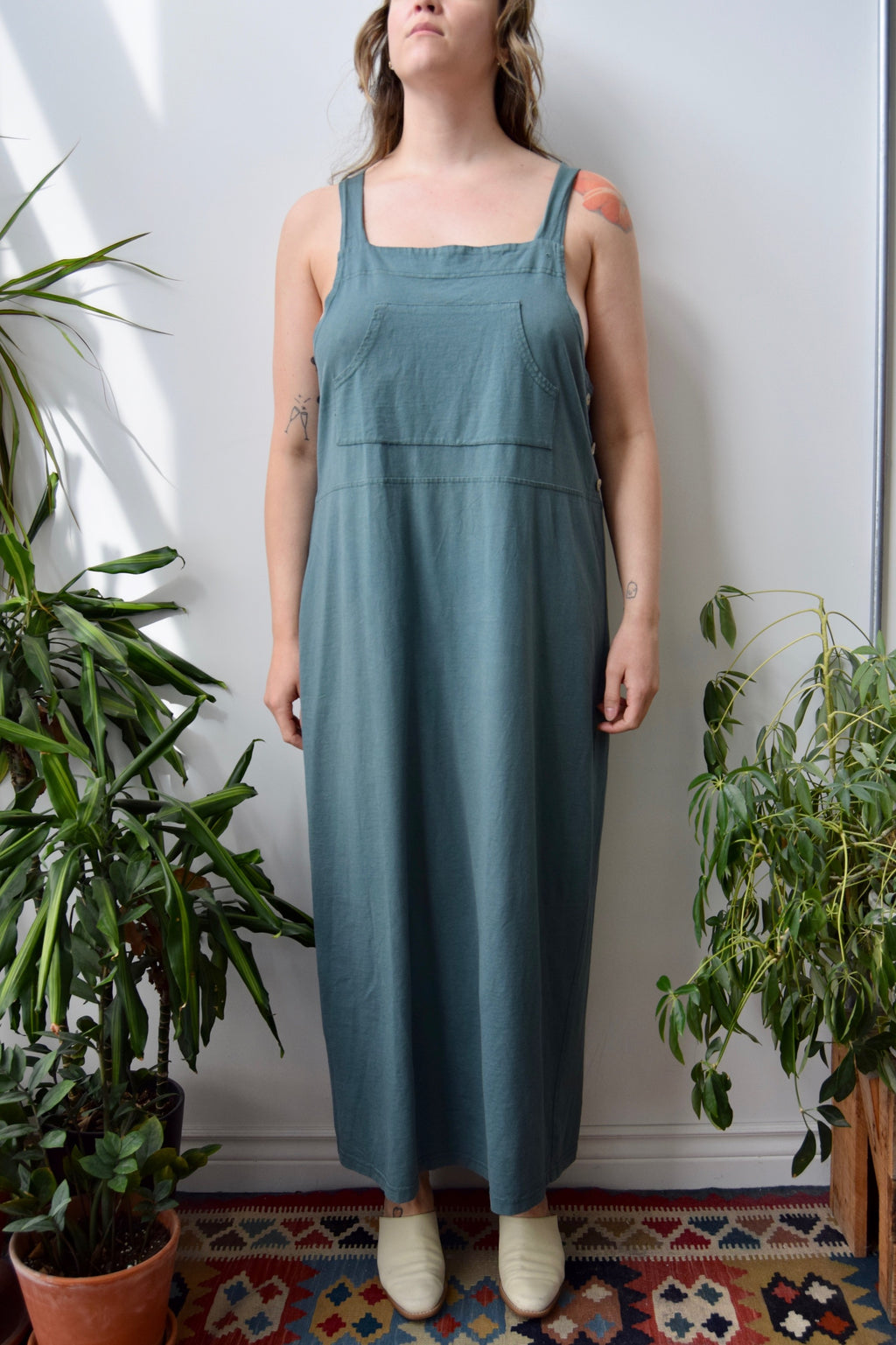 Evergreen Jersey Jumper Dress