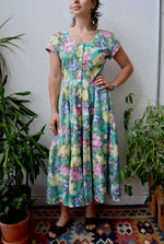 Floral Summer Eighties Dress