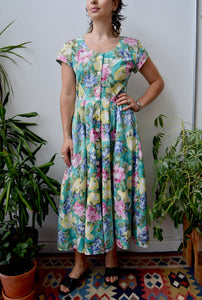 Floral Summer Eighties Dress