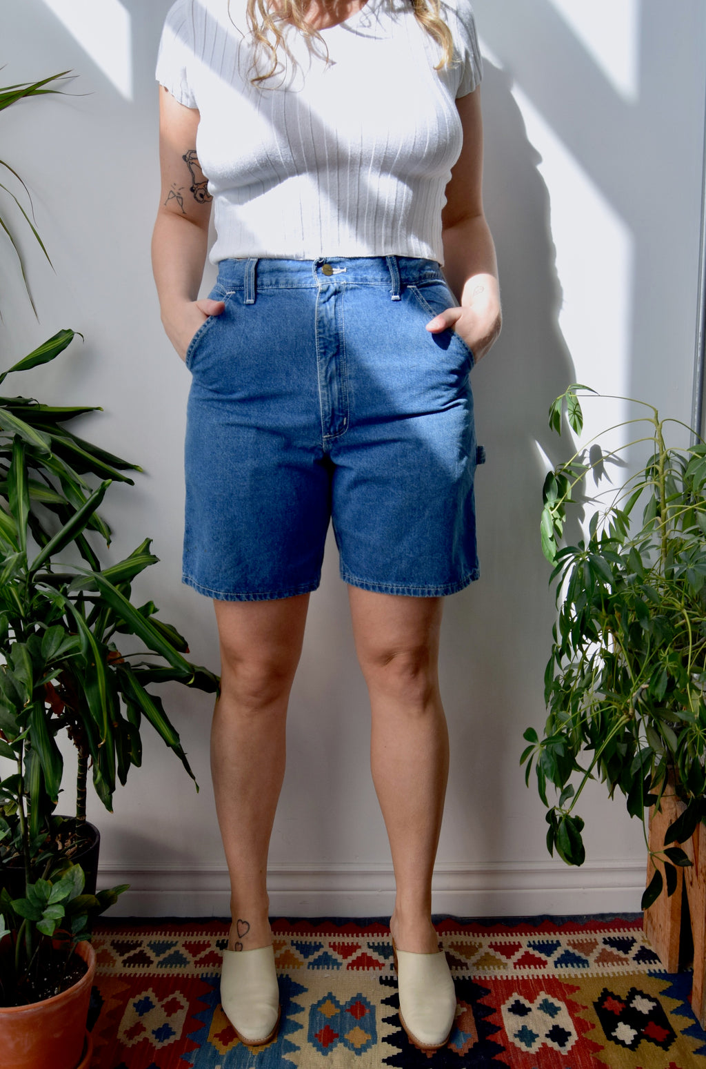 Denim Carhartt Carpenter Shorts