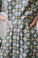 Forties Abstract Cotton Dress