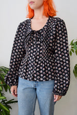 Floral Peasant Sleeve Top