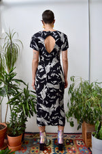 Black and White Palm Tree Dress