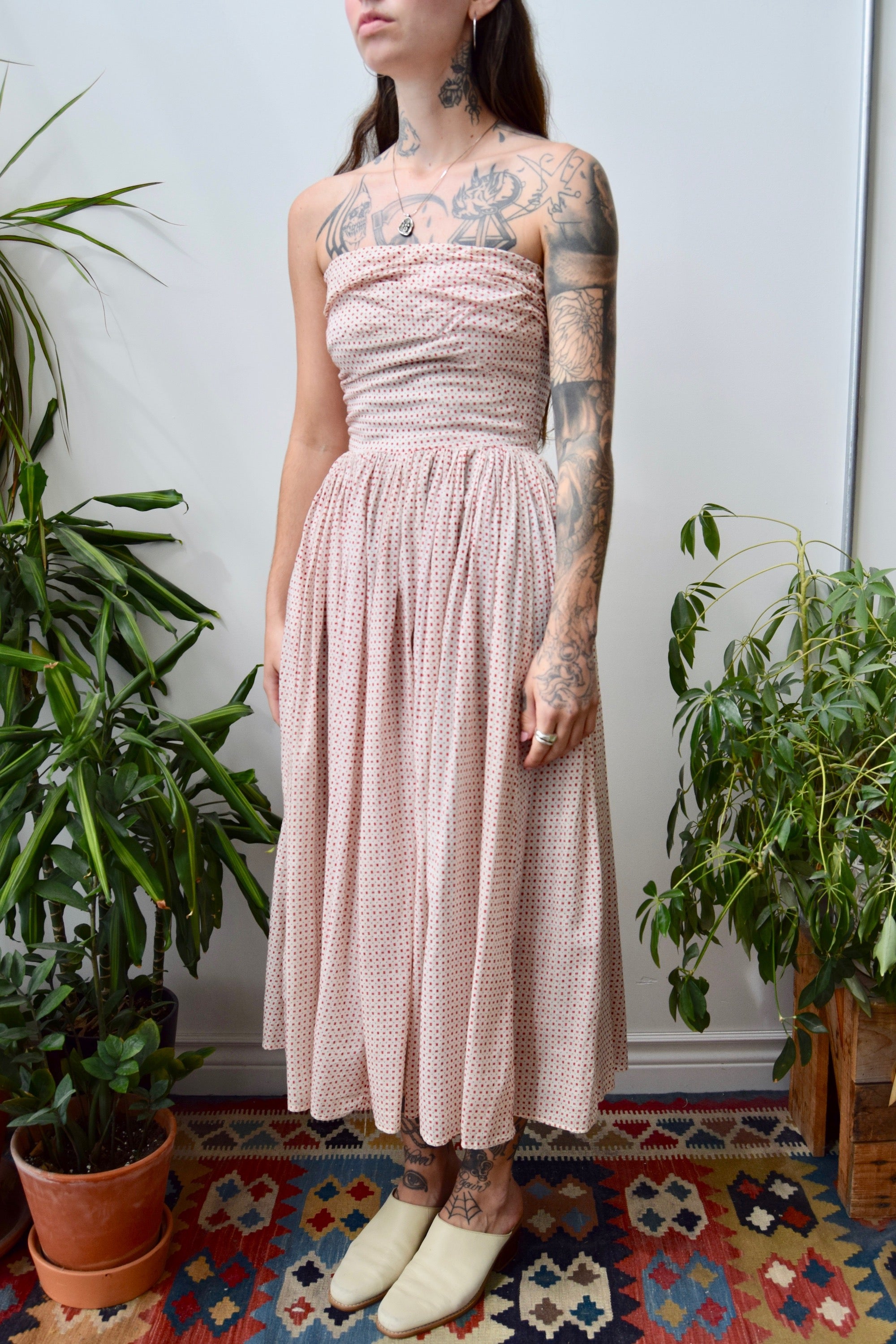 Vintage Cotton Party Dress